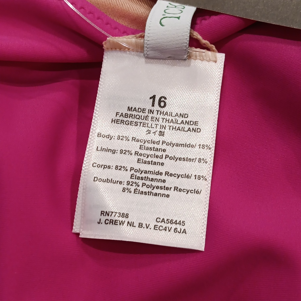 NWT, J. Crew Ruched Ruffle Front Swimsuit - Picture 10 of 10